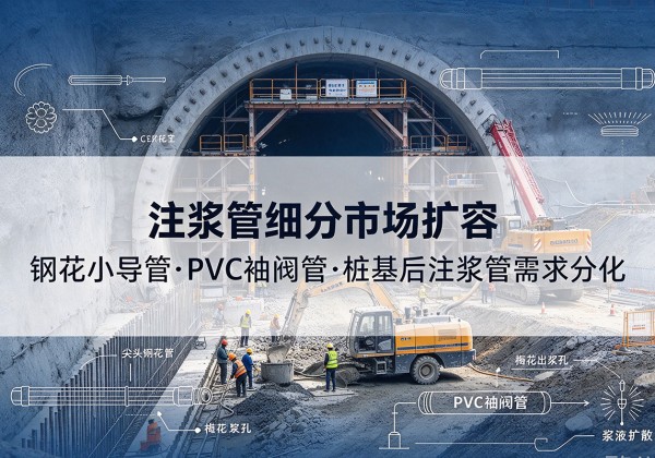 鄱阳注浆管细分市场扩容，隧道钢花小导管、PVC 袖阀管、桩基后注浆管需求分化